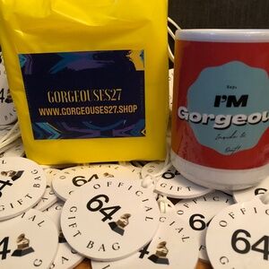 "YOU ARE GORGEOUS INSIDE & OUT" motivational 15 ounce coffee cups